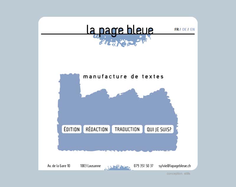 La page bleue